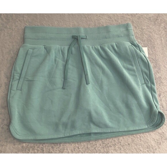 JoyLab Women's French Terry High-Rise Skort Green Medium NEW!! - Picture 4 of 5